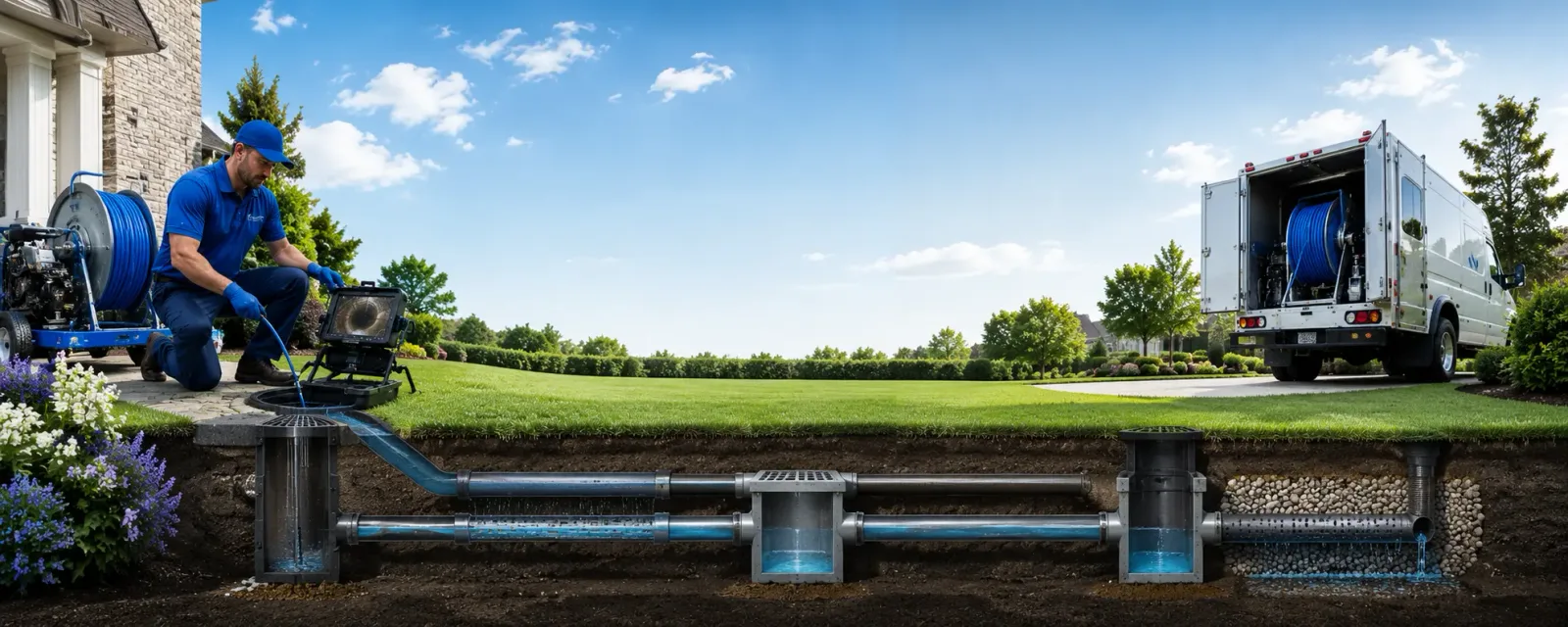 Outdoor drain cleaning information for Huxford, AL